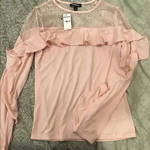 Express crochet blouse XS, new with tags